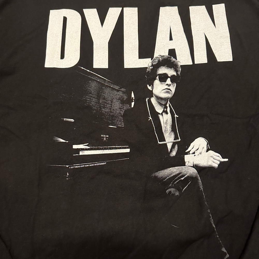 Black Bob Dylan Graphic T-shirt